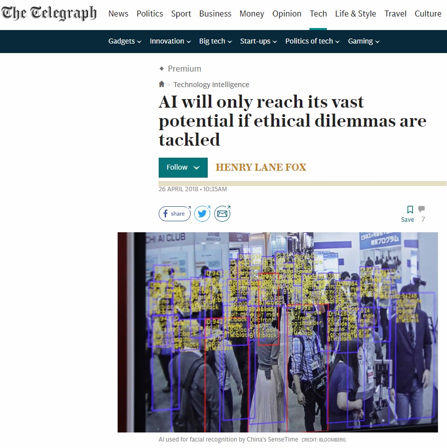 Henry Lane Fox Telegraph AI 1