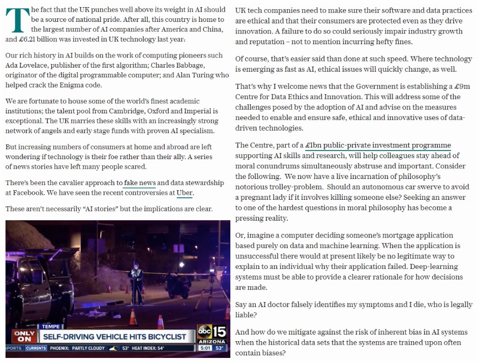 Henry Lane Fox Telegraph AI 2